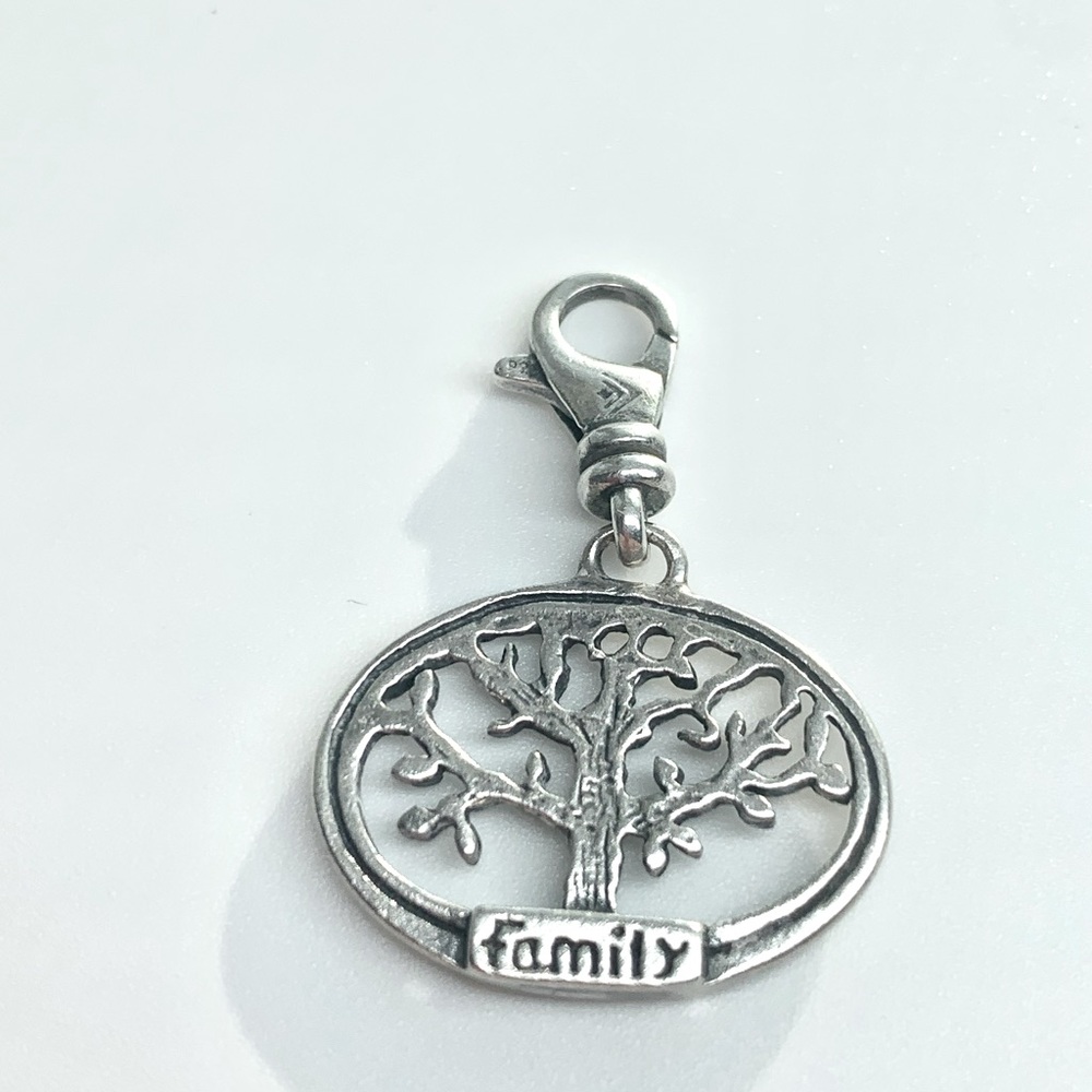 Silpada Vintage Sterling FAMILY TREE Charm - Picture 2 of 5